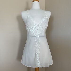 Victoria's Secret Silk Lace Babydoll Lingerie Size S